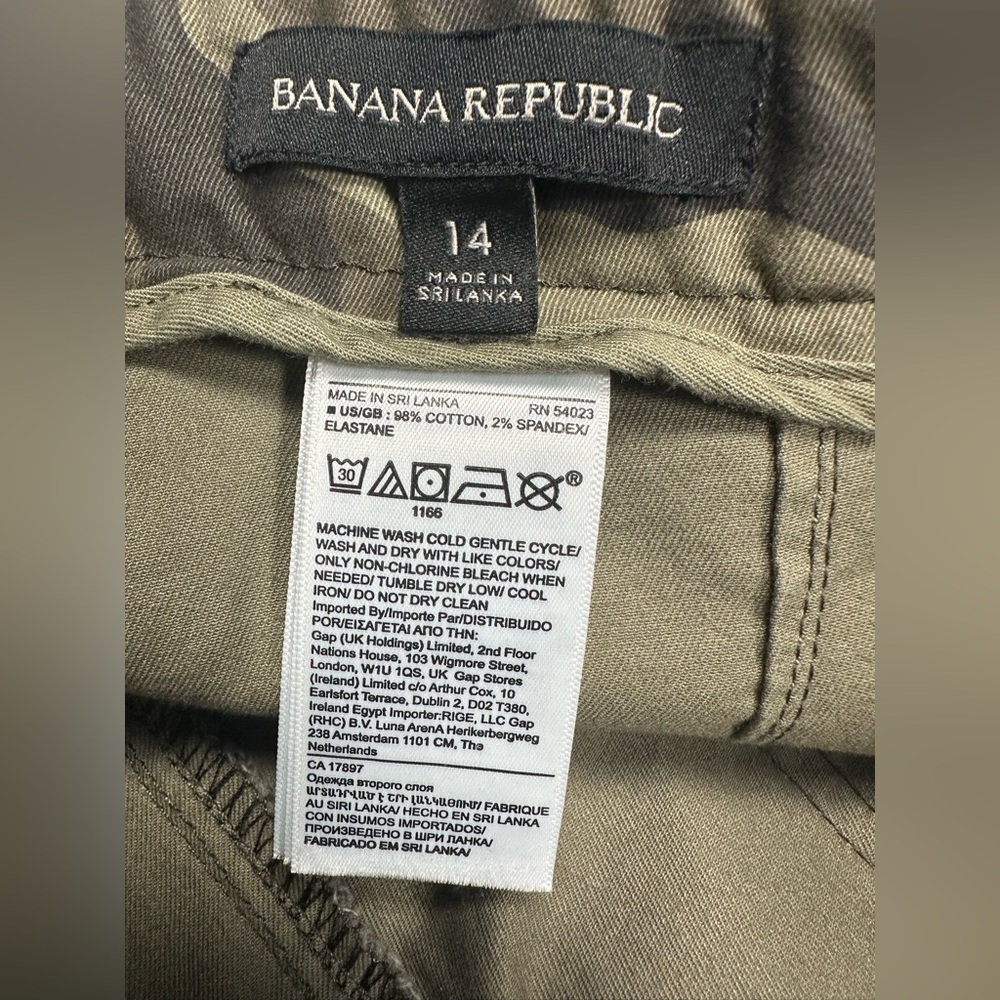 Banana Republic Camo Utility Jogger Pants Cotton Stretch – Size 14 - Picture 11 of 11